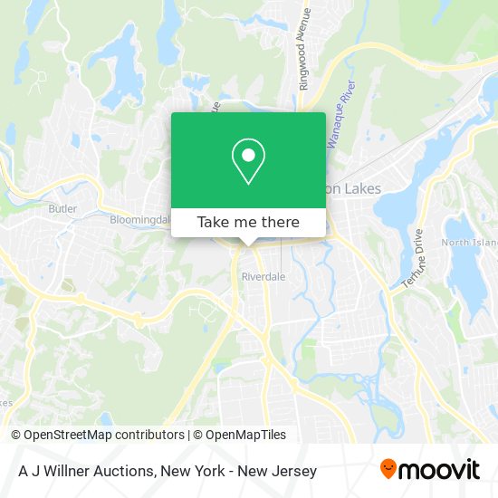 A J Willner Auctions map