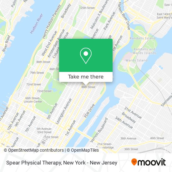 Spear Physical Therapy map