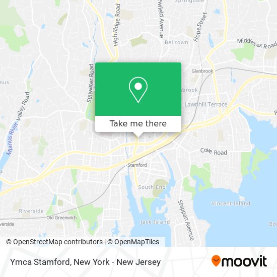 Mapa de Ymca Stamford