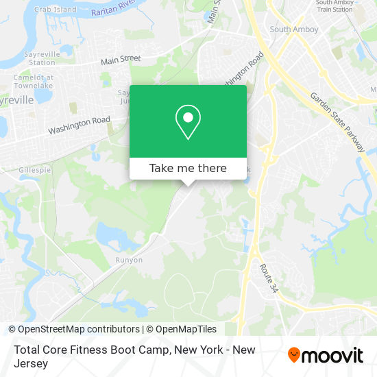 Mapa de Total Core Fitness Boot Camp