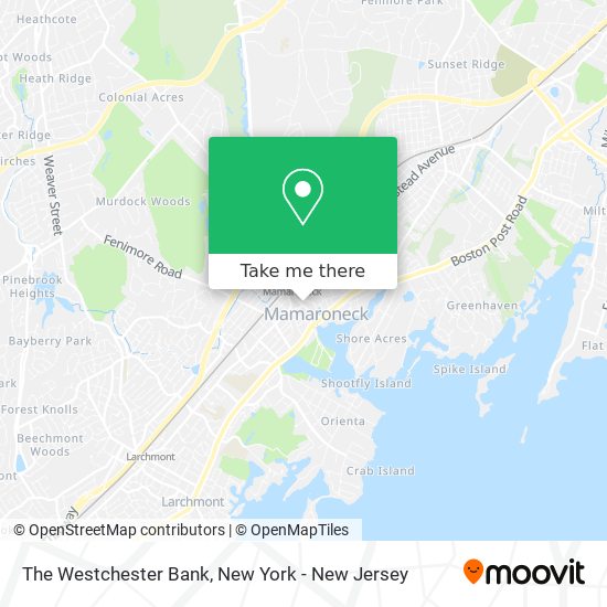 The Westchester Bank map