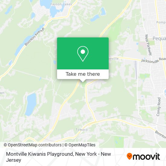 Mapa de Montville Kiwanis Playground