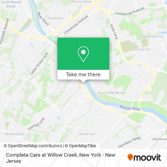 Complete Care at Willow Creek map