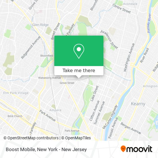 Mapa de Boost Mobile