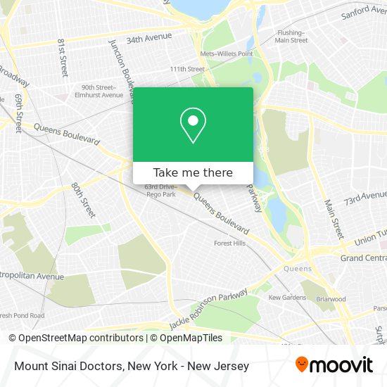 Mount Sinai Doctors map