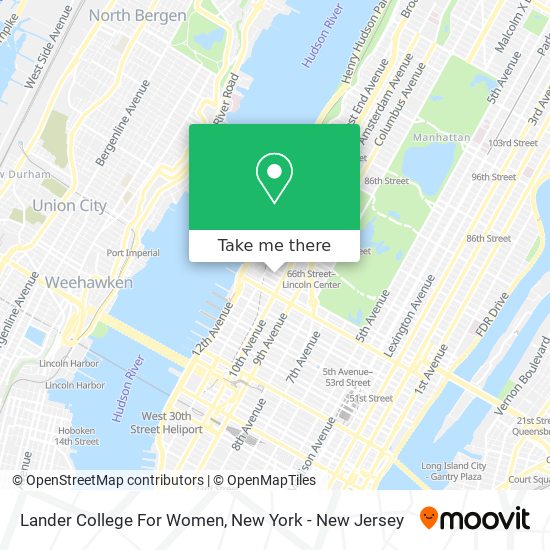 Lander College For Women map