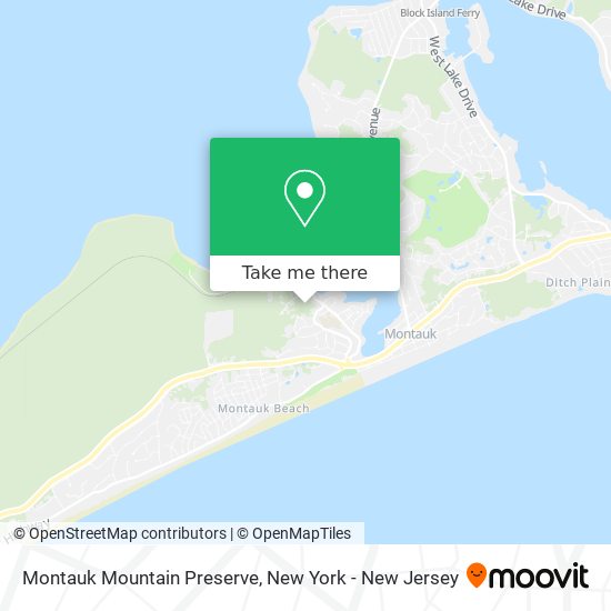 Montauk Mountain Preserve map