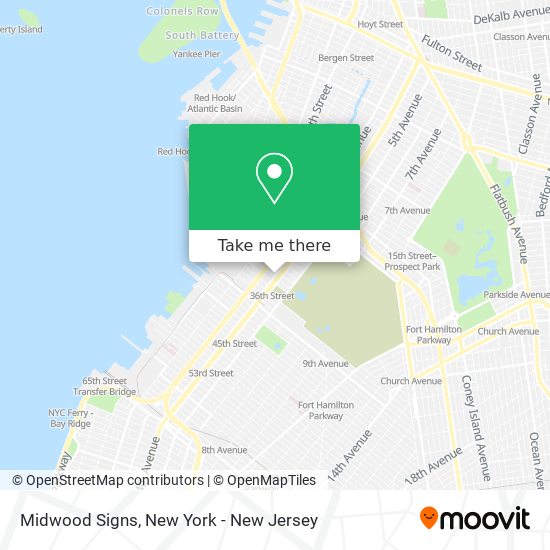 Mapa de Midwood Signs