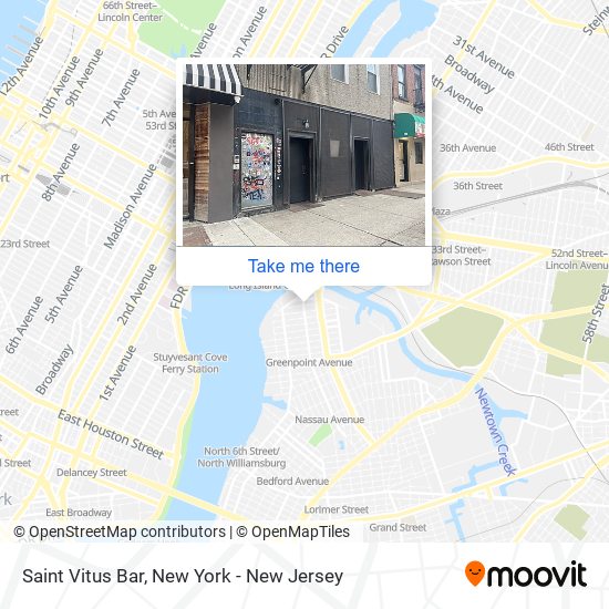 Saint Vitus Bar map