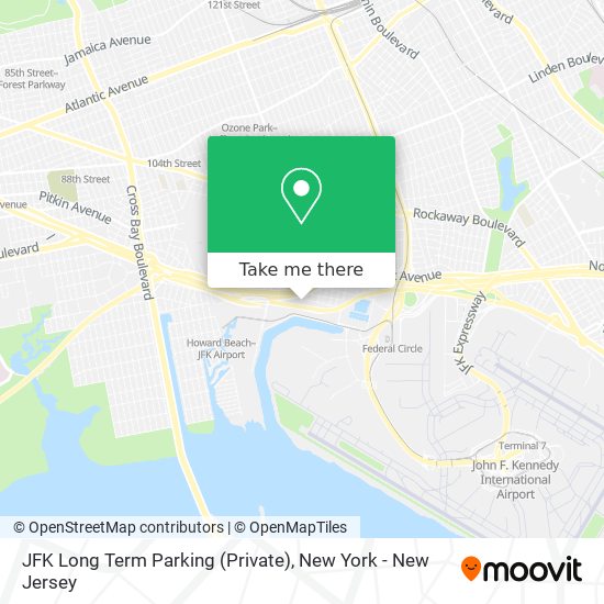 JFK Long Term Parking (Private) map