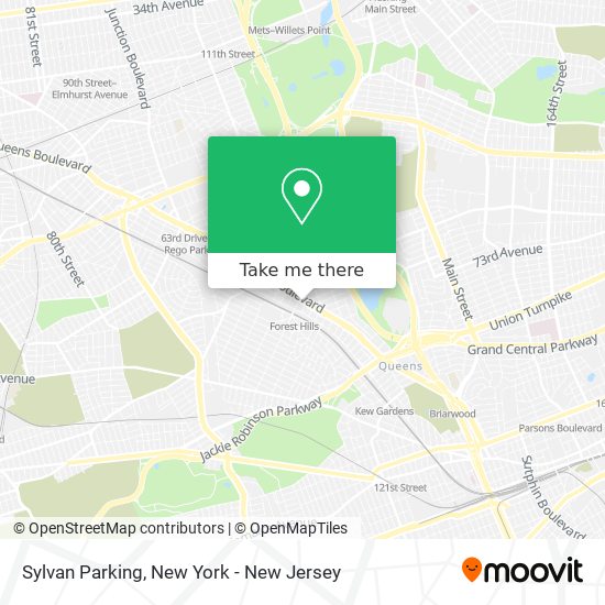 Sylvan Parking map