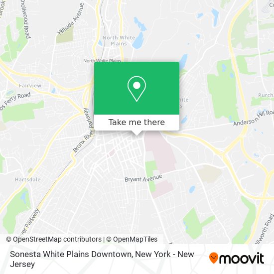 Sonesta White Plains Downtown map