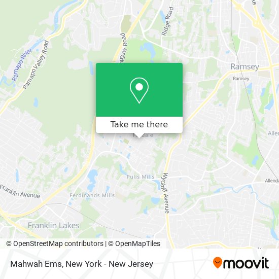 Mahwah Ems map