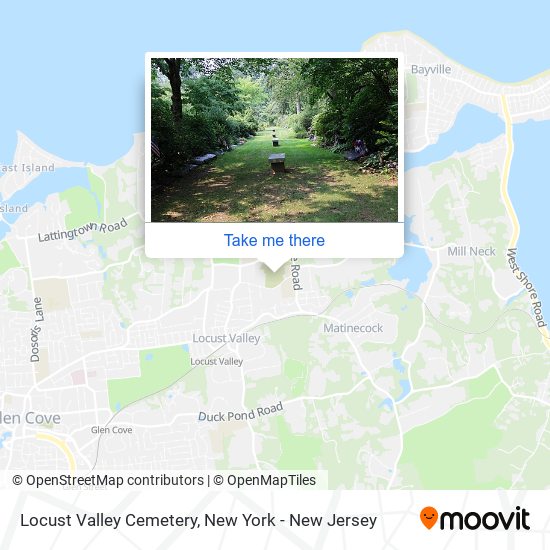 Locust Valley Cemetery map