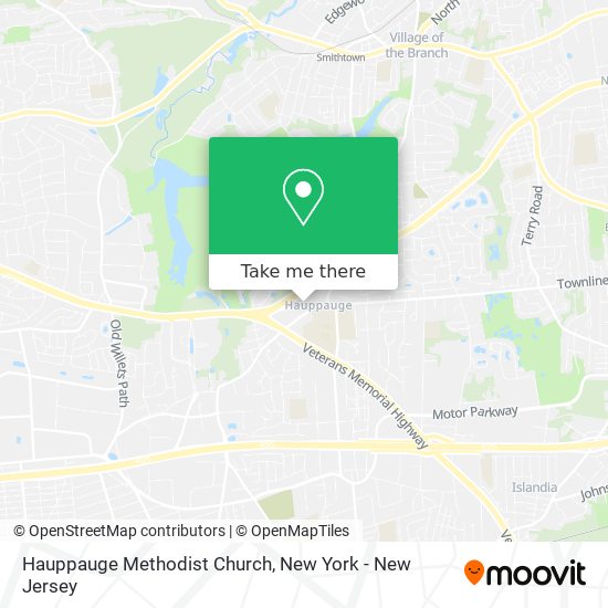 Mapa de Hauppauge Methodist Church