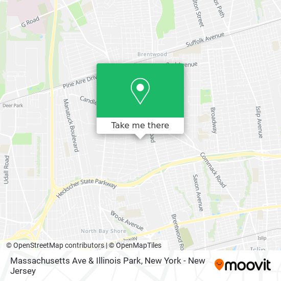 Massachusetts Ave & Illinois Park map