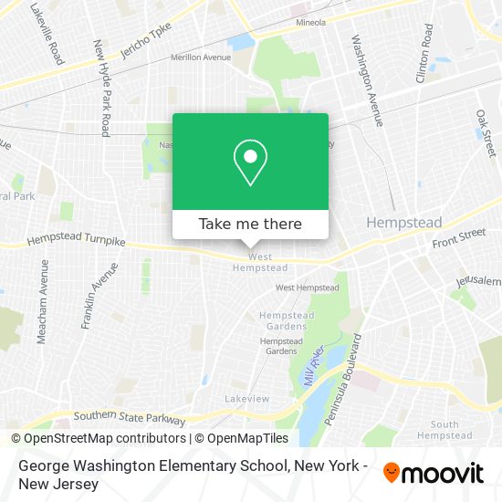 George Washington Elementary School map