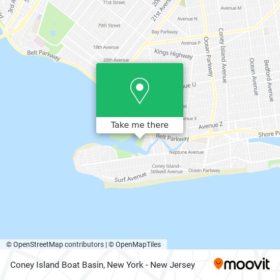 Coney Island Boat Basin map