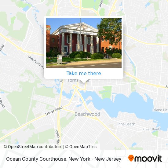 Mapa de Ocean County Courthouse