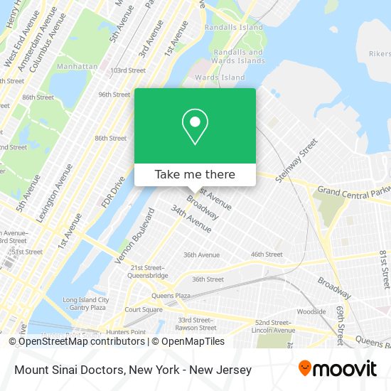 Mount Sinai Doctors map