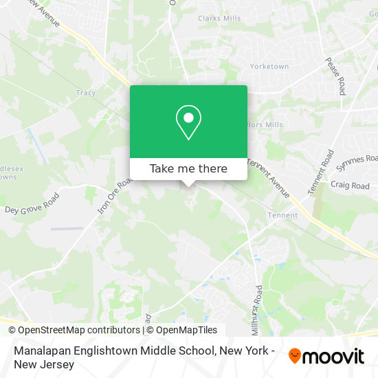 Mapa de Manalapan Englishtown Middle School