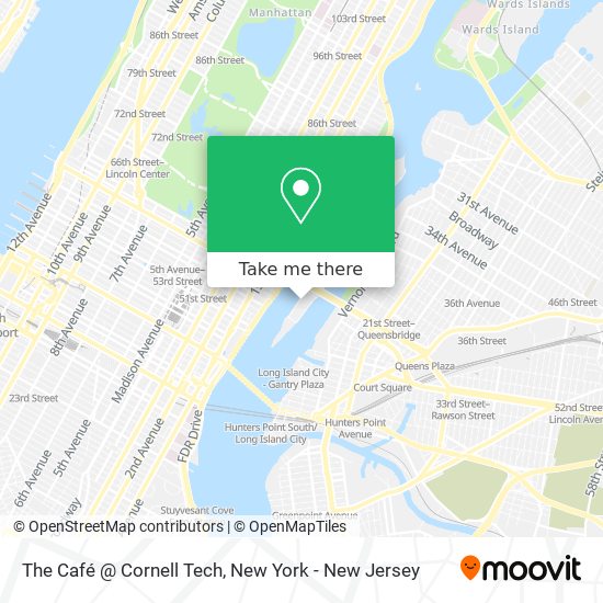 The Café @ Cornell Tech map