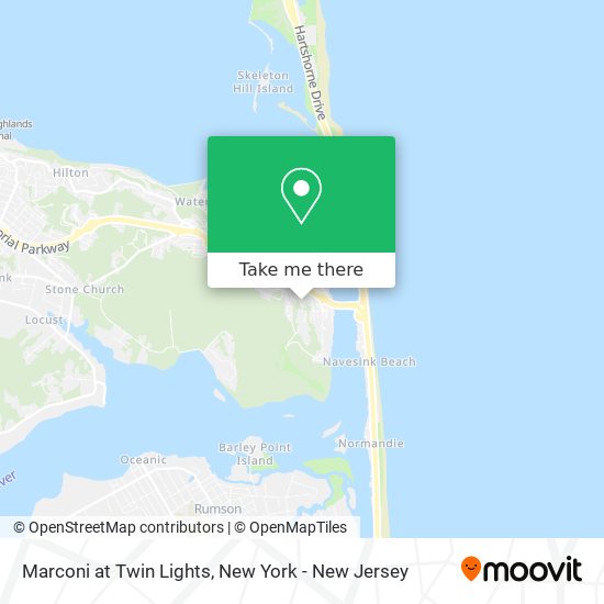 Marconi at Twin Lights map