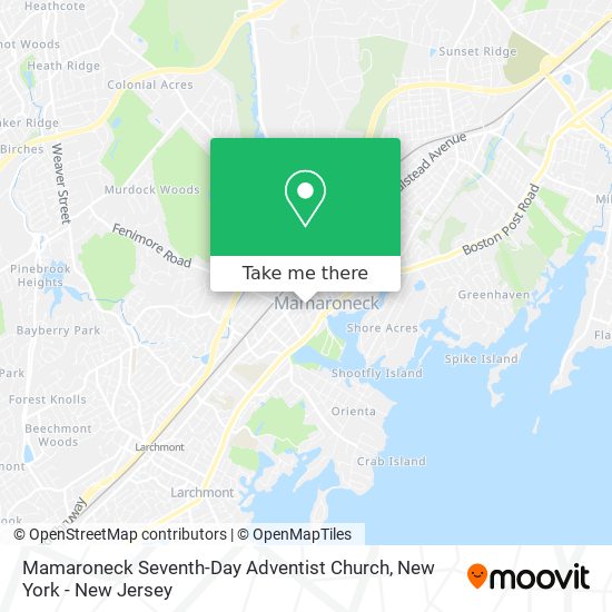 Mamaroneck Seventh-Day Adventist Church map