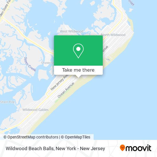 Wildwood Beach Balls map