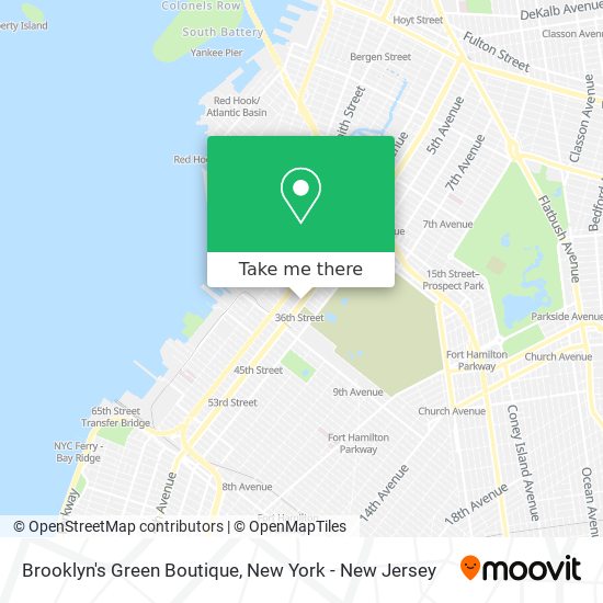 Mapa de Brooklyn's Green Boutique
