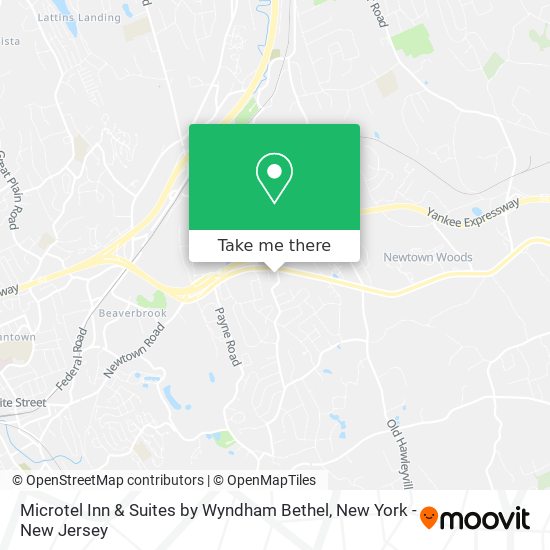 Mapa de Microtel Inn & Suites by Wyndham Bethel