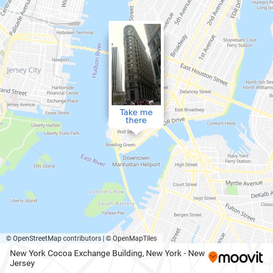Mapa de New York Cocoa Exchange Building