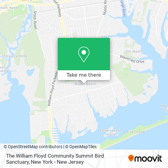 The William Floyd Community Summit Bird Sanctuary map