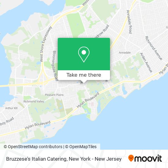 Bruzzese's Italian Catering map