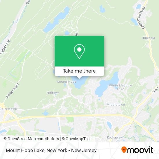 Mapa de Mount Hope Lake