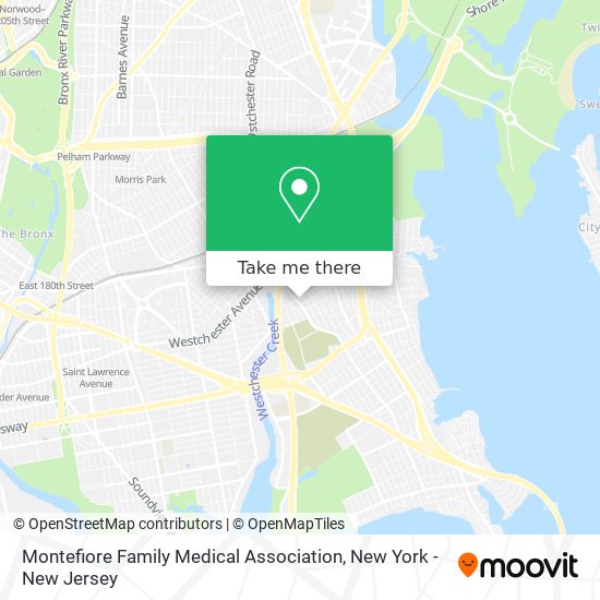 Mapa de Montefiore Family Medical Association