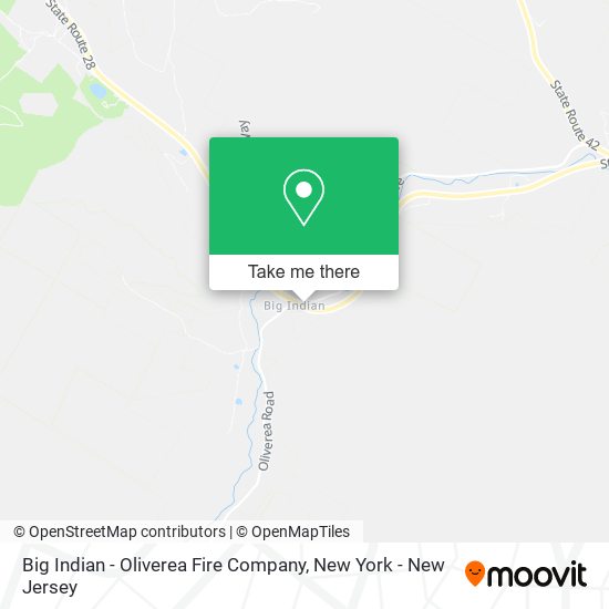 Big Indian - Oliverea Fire Company map