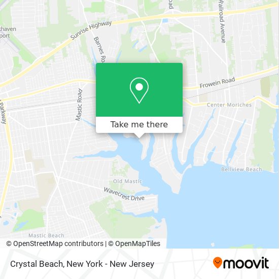 Mapa de Crystal Beach