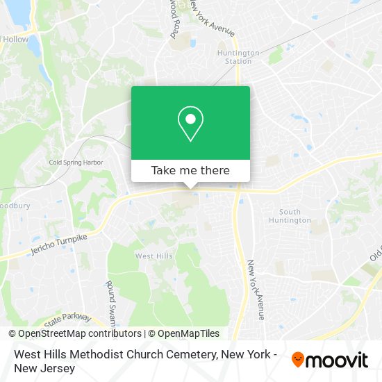 West Hills Methodist Church Cemetery map