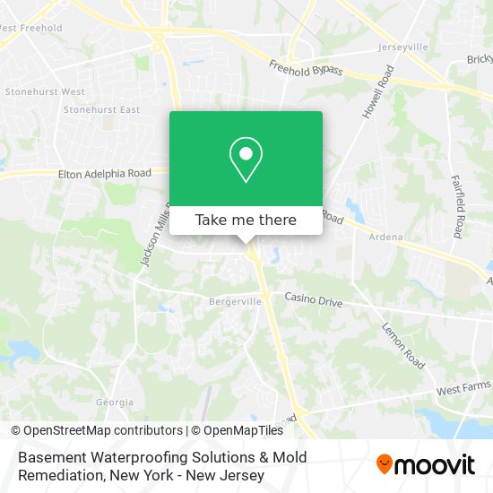Basement Waterproofing Solutions & Mold Remediation map