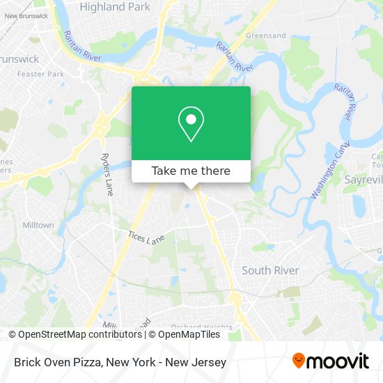 Brick Oven Pizza map