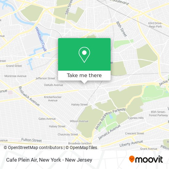 Cafe Plein Air map