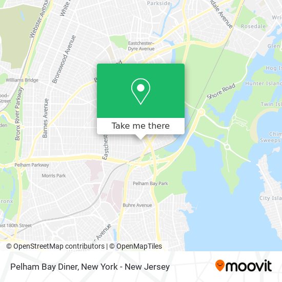 Mapa de Pelham Bay Diner