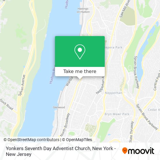 Mapa de Yonkers Seventh Day Adventist Church