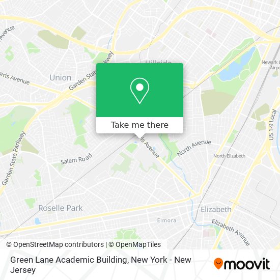 Mapa de Green Lane Academic Building