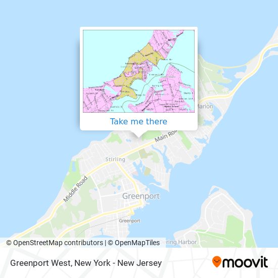 Greenport West map