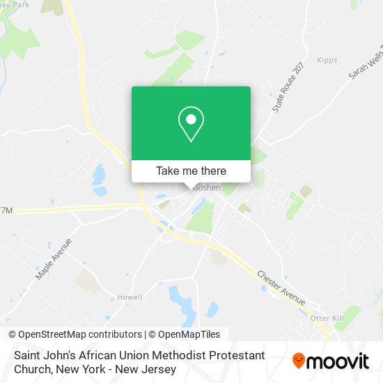 Saint John's African Union Methodist Protestant Church map