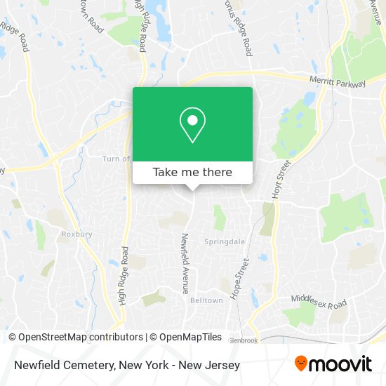 Newfield Cemetery map