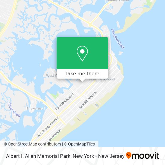 Albert I. Allen Memorial Park map