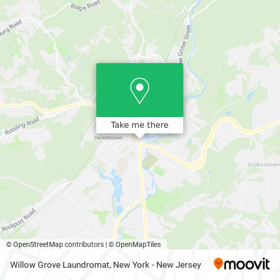 Willow Grove Laundromat map